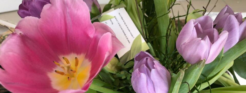 Klantgeluk -bloemen ter waardering