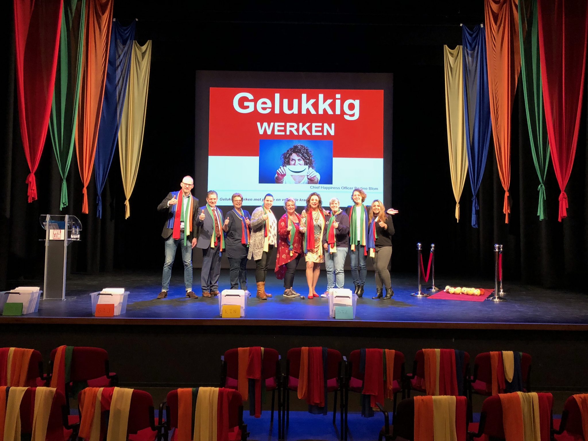 De dag van werkgeluk georganiseerd door de ondernemingsraad